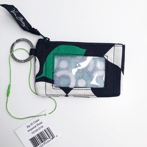 NWT Vera Bradley Imperial Rose Zip ID Case